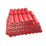 Kırmızı konveyör bant taşıyıcı rulolar – endüstriyel konveyör rulo modeli