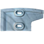 İki oval montaj deliği olan, kavisli ve çıkıntılı metal sıyırıcı palet. Beton santrallerinde mikser tamburunun temizliği için kullanılır.